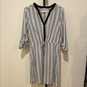 H&M Striped Black and White Dress
